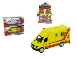 Karetka, ambulans 11cm pull back 3 kolory mix cena za 1 szt p24 M8838-24