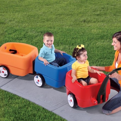 STEP2 Wagoniki Choo Choo Kolorowe 2szt. dla Dzieci + Schowek