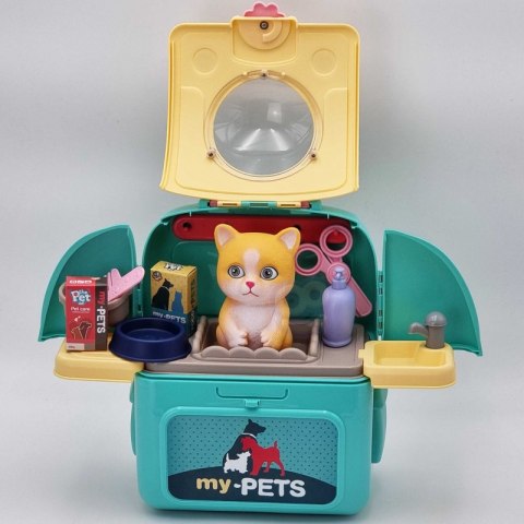 WOOPIE Kotek Przenośny Salon Piękności 2w1 w Plecaku Transporter