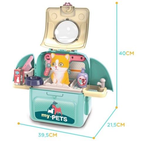 WOOPIE Kotek Przenośny Salon Piękności 2w1 w Plecaku Transporter