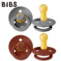 BIBS COLOUR 2-PACK RUST & SMOKE M Smoczek Uspokajający kauczuk Hevea