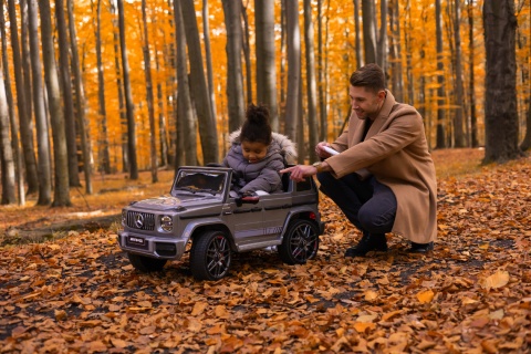 Mercedes AMG G63 Silver Pojazd akumulatorowiec - TOYZ by Caretero