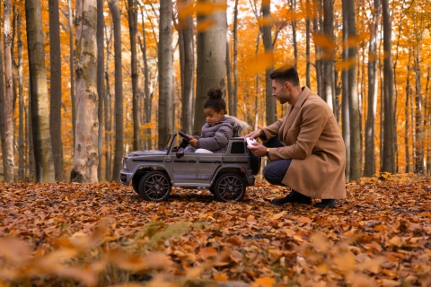 Mercedes AMG G63 Silver Pojazd akumulatorowiec - TOYZ by Caretero