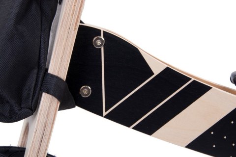 Rowerek biegowy drewniany dla 2 latka 2w1 Twist Plus - Samoa Black Edition