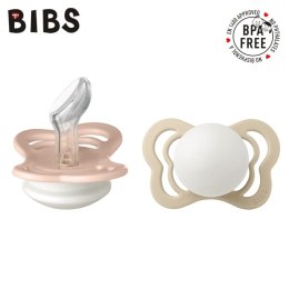 BIBS COUTURE 2-PACK BLUSH NIGHT & VANILLA NIGHT S Smoczek ortodontyczny silikonowy