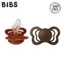 BIBS COUTURE 2-PACK RUST & MOCHA M Smoczek ortodontyczny silikonowy