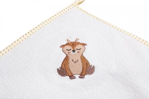 Okrycie Kąpielowe bawełna termo frotte 100x100 Sensillo - JELONEK BEŻOWY