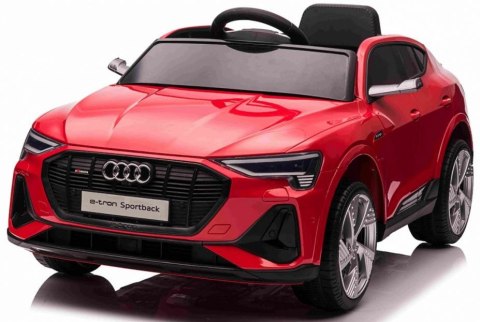 Pojazd Audi E-Tron Sportback Czerwony