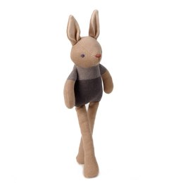 Przytulanka z bawełny organicznej GOTS, Taupe Bunny, ThreadBear Design