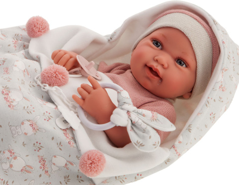 LALKA HISZPAŃSKA ANTONIO JUAN RECIEN NACIDA PIPA SACO CONEJITOS 50159