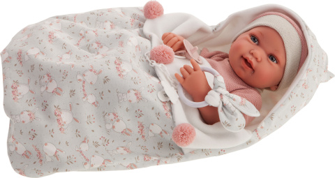 LALKA HISZPAŃSKA ANTONIO JUAN RECIEN NACIDA PIPA SACO CONEJITOS 50159