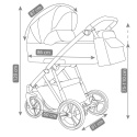 PICCO 2w1 Camarelo lekki wózek wielofunkcyjny do 22 kg, waży tylko 11,9 kg Polski Produkt kolor - 06