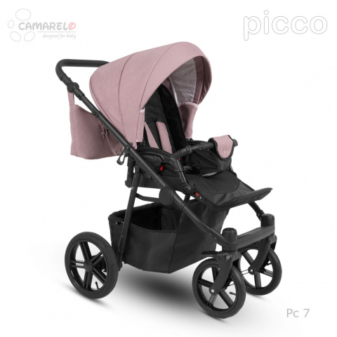 PICCO 3w1 Camarelo lekki wózek wielofunkcyjny do 22 kg, waży tylko 11,9 kg + fotelik KITE 0-13kg Polski Produkt kolor - 07
