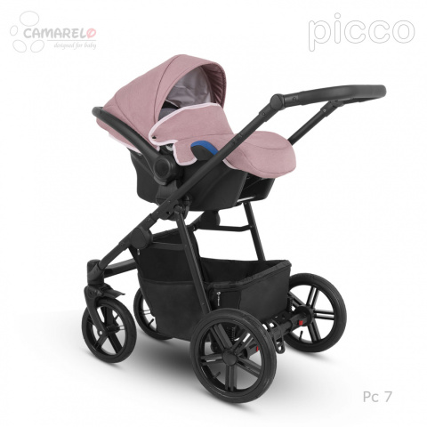 PICCO 3w1 Camarelo lekki wózek wielofunkcyjny do 22 kg, waży tylko 11,9 kg + fotelik KITE 0-13kg Polski Produkt kolor - 07