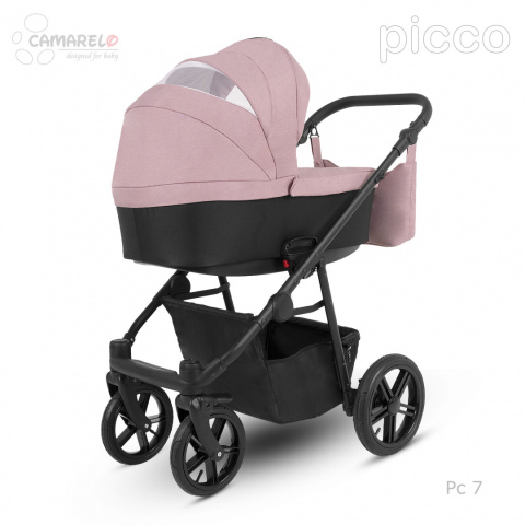 PICCO 3w1 Camarelo lekki wózek wielofunkcyjny do 22 kg, waży tylko 11,9 kg + fotelik KITE 0-13kg Polski Produkt kolor - 07
