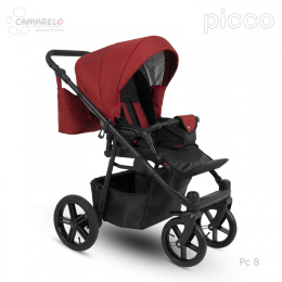 PICCO 3w1 Camarelo lekki wózek wielofunkcyjny do 22 kg, waży tylko 11,9 kg + fotelik KITE 0-13kg Polski Produkt kolor - 08