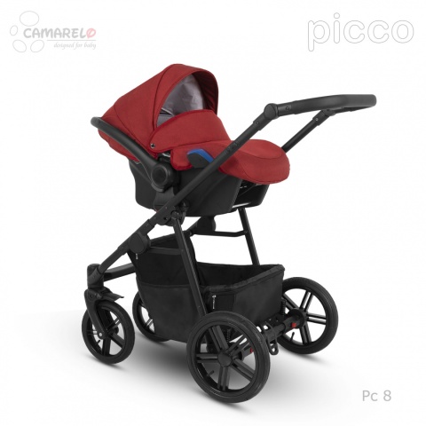 PICCO 3w1 Camarelo lekki wózek wielofunkcyjny do 22 kg, waży tylko 11,9 kg + fotelik KITE 0-13kg Polski Produkt kolor - 08
