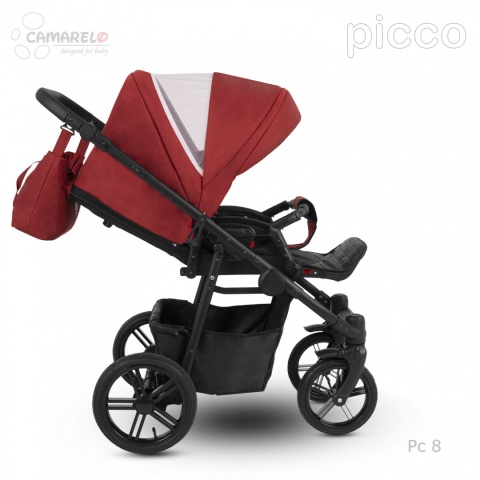 PICCO 3w1 Camarelo lekki wózek wielofunkcyjny do 22 kg, waży tylko 11,9 kg + fotelik KITE 0-13kg Polski Produkt kolor - 08