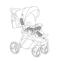 PICCO 3w1 Camarelo lekki wózek wielofunkcyjny do 22 kg, waży tylko 11,9 kg + fotelik KITE 0-13kg Polski Produkt kolor - 08