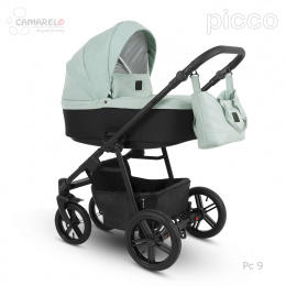 PICCO 3w1 Camarelo lekki wózek wielofunkcyjny do 22 kg, waży tylko 11,9 kg + fotelik KITE 0-13kg Polski Produkt kolor - 09