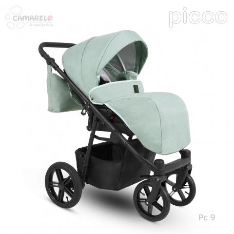 PICCO 3w1 Camarelo lekki wózek wielofunkcyjny do 22 kg, waży tylko 11,9 kg + fotelik KITE 0-13kg Polski Produkt kolor - 09