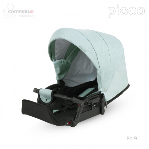 PICCO 3w1 Camarelo lekki wózek wielofunkcyjny do 22 kg, waży tylko 11,9 kg + fotelik KITE 0-13kg Polski Produkt kolor - 09
