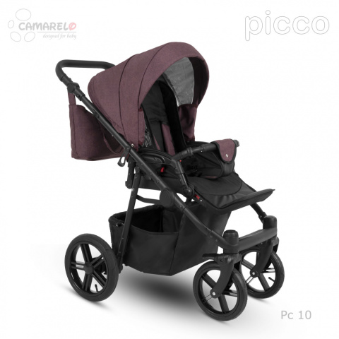 PICCO 3w1 Camarelo lekki wózek wielofunkcyjny do 22 kg, waży tylko 11,9 kg + fotelik KITE 0-13kg Polski Produkt kolor - 10