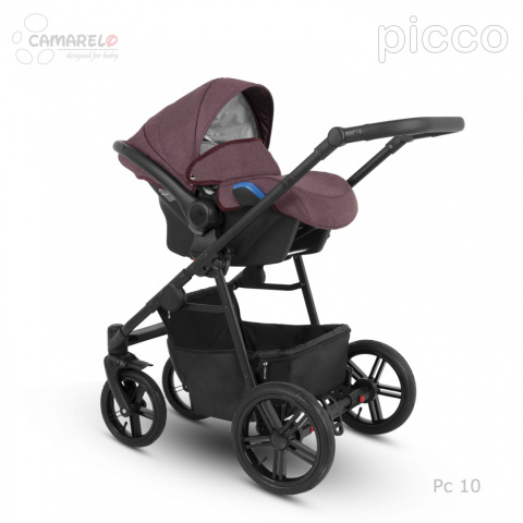 PICCO 3w1 Camarelo lekki wózek wielofunkcyjny do 22 kg, waży tylko 11,9 kg + fotelik KITE 0-13kg Polski Produkt kolor - 10
