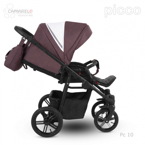 PICCO 3w1 Camarelo lekki wózek wielofunkcyjny do 22 kg, waży tylko 11,9 kg + fotelik KITE 0-13kg Polski Produkt kolor - 10
