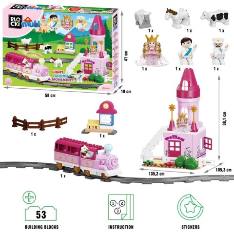 KLOCKI BLOCKI MUBI MAGICZNY ZAMEK KSIĘŻNICZKI LILY 85EL.