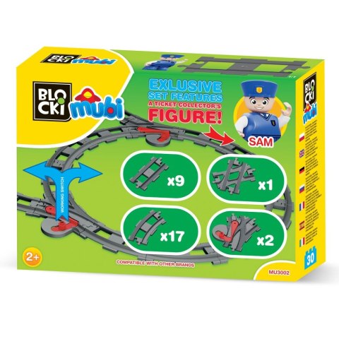 KLOCKI BLOCKI MUBI TORY POCIAGÓW MUBI 30 EL.