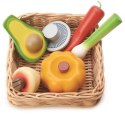 Wiklinowy koszyk z warzywami, Tender Leaf Toys