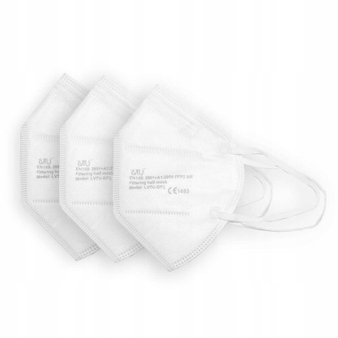 20 x Półmaska ochronna przeciwpyłowa LVTU FFP2 NR