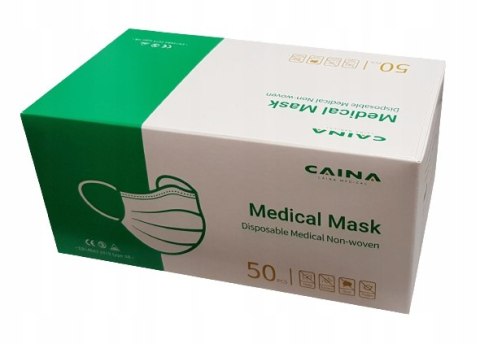 Maseczka chirurgiczna IIR medyczna ochronna 50 szt