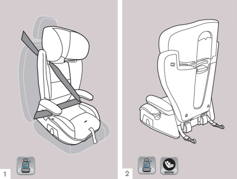 Peg Perego Viaggio 2-3 Surefix Isofix 15-36kg 4*ADAC - Monza