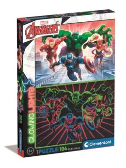 Clementoni Puzzle 104el Glowing - Avengers 27554