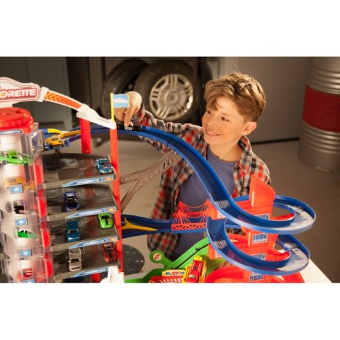 MAJORETTE Duży Garaż Super City 7 poziomów Tor Auta