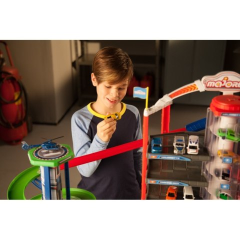 MAJORETTE Duży Garaż Super City 7 poziomów Tor Auta