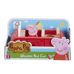 PROMO Peppa Pig - Drewniany samochód z figurką Świnka Peppa 07208