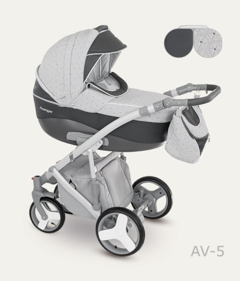 AVENGER LUX CAMARELO 3w1 wózek wielofunkcyjny z fotelikiem 0-13kg