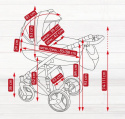AVENGER LUX CAMARELO 3w1 wózek wielofunkcyjny z fotelikiem 0-13kg