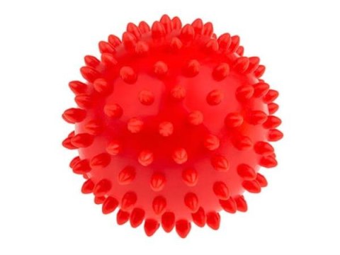 Piłka sensoryczna do masażu i rehabilitacji 9 cm czerwona 438 TULLO