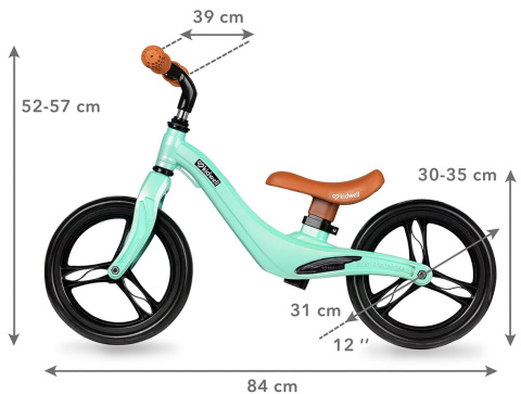 Rowerek biegowy FORCE mint vintage kidwell