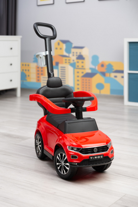VW T-Roc Toyz jeździk dla dzieci z rączką do pchania do 25 kg - RED