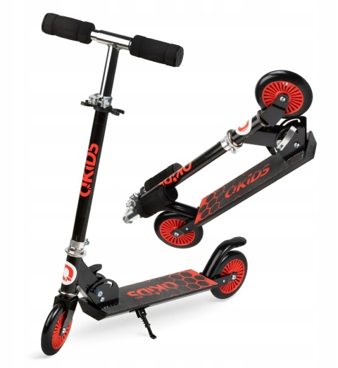 FLO QKids Hulajnoga dwukołowa do 50 kg - czarna