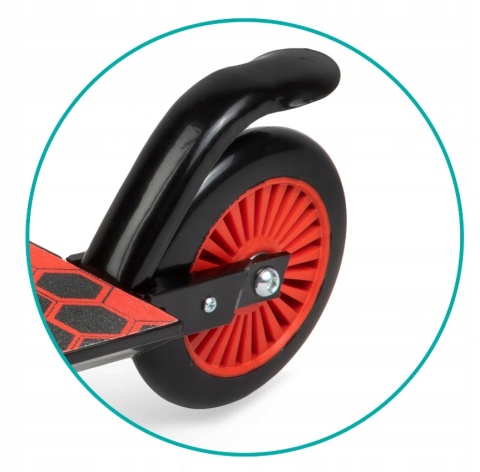 FLO QKids Hulajnoga dwukołowa do 50 kg - czarna