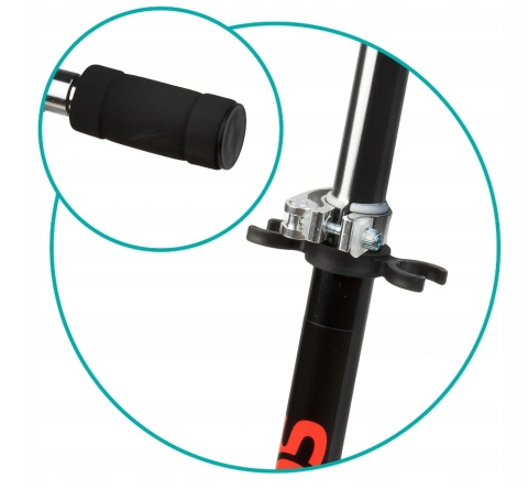 FLO QKids Hulajnoga dwukołowa do 50 kg - czarna