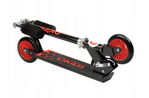 FLO QKids Hulajnoga dwukołowa do 50 kg - czarna