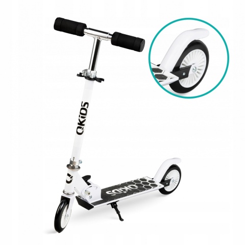 FLO QKids Hulajnoga dwukołowa do 50 kg - biała