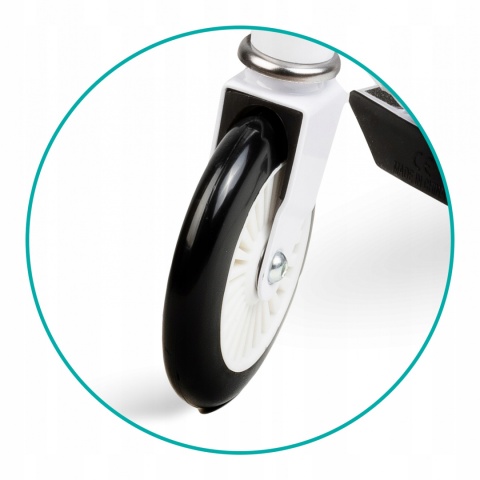 FLO QKids Hulajnoga dwukołowa do 50 kg - biała